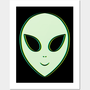 Happy Alien Posters and Art